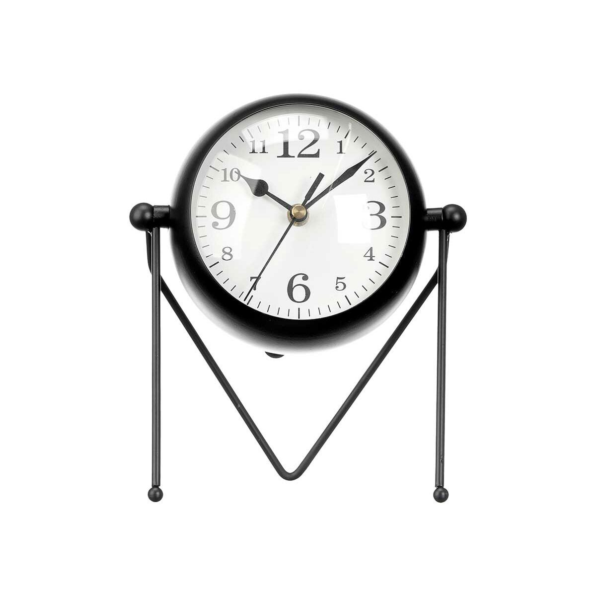 Table clock Gift Decor Black (4 Units)